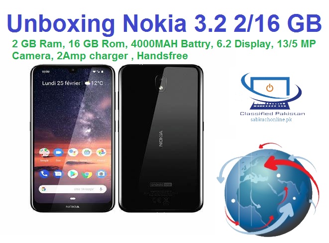 Nokia 3.2 unboxing 2/16 GB