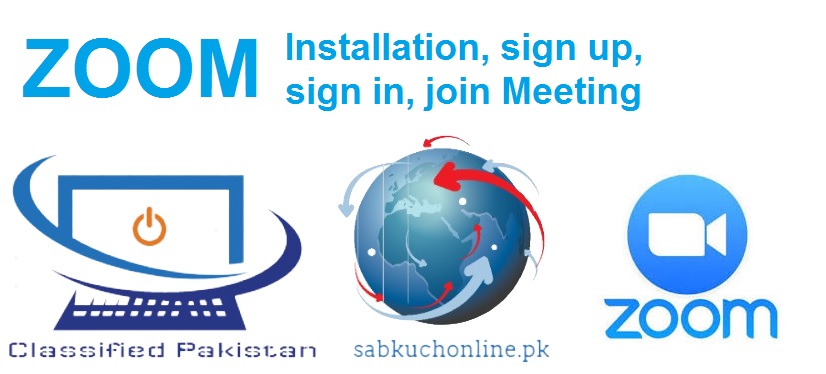 zoom software installation sign up sign in join meeting