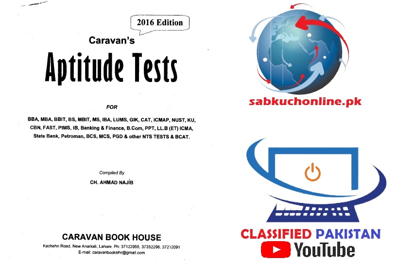 Caravan Aptitude Test MCQS Book PDF Sabkuchonline pk