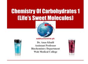 Chemistry of Carbohydrates 1 Biochemistry Slideshow – MBBS Lectures