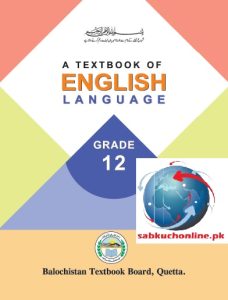 English 12th Class Quetta Board pdf Book