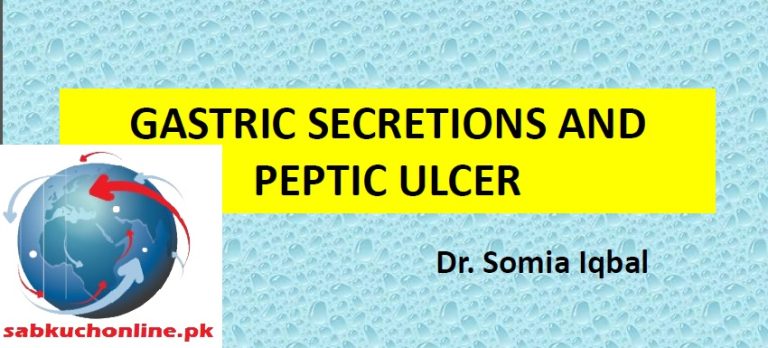 GASTRIC SECRETIONS and PEPTIC ULCER Physiology Slideshow