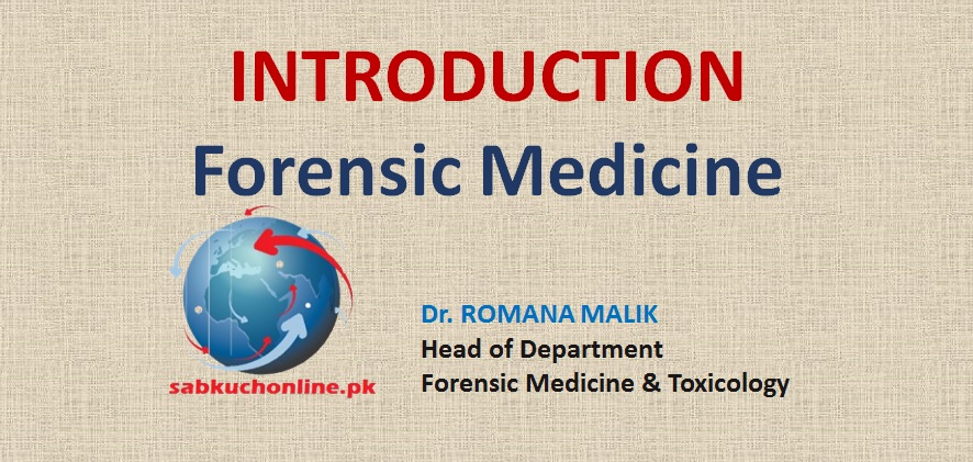 Introduction Forensic Medicine Slideshow