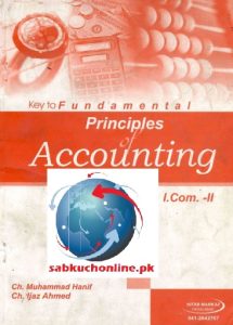 Principles of Accounting for I.Com part 2 Helping Book