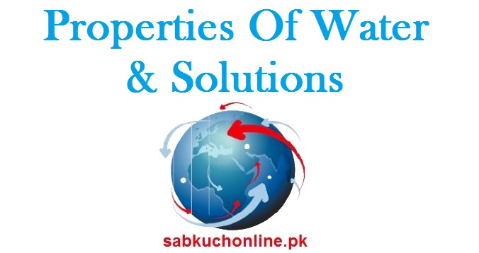 Properties Of Water & Solutions Biochemistry Slideshow