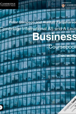 Cambridge International AS and A-Level Business Course book