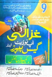 9th Class Computer Science Past Papers 2022 PDF by Ghazali Publisher