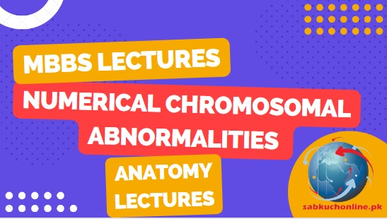 Numerical Chromosomal abnormalities Lecture - Anatomy Lectures - MBBS Lectures
