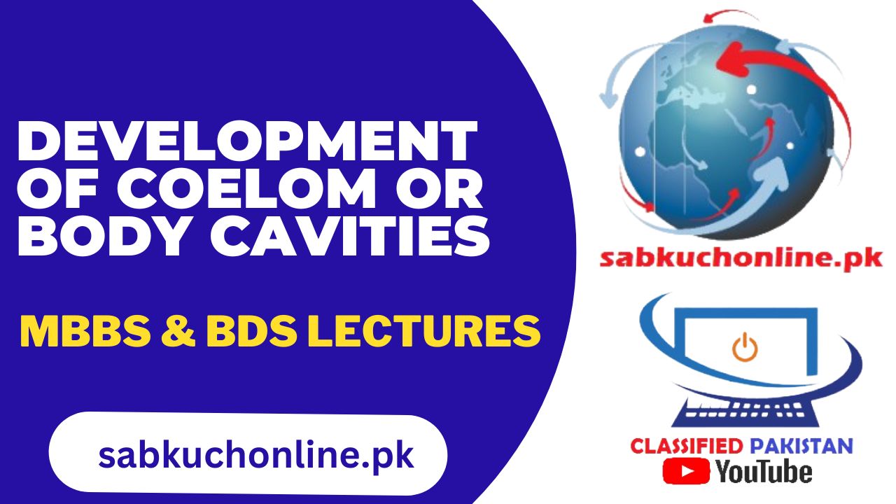 DEVELOPMENT OF COELOM OR BODY CAVITIES Lecture - Anatomy Lectures - MBBS Lectures