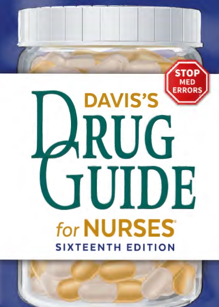 Drug Guide for Nurses 6th Edition pdf book free download