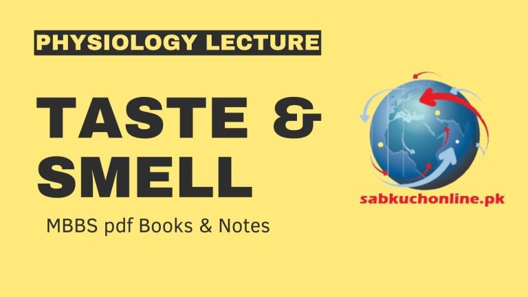Taste & Smell Physiology Lecture Slideshow