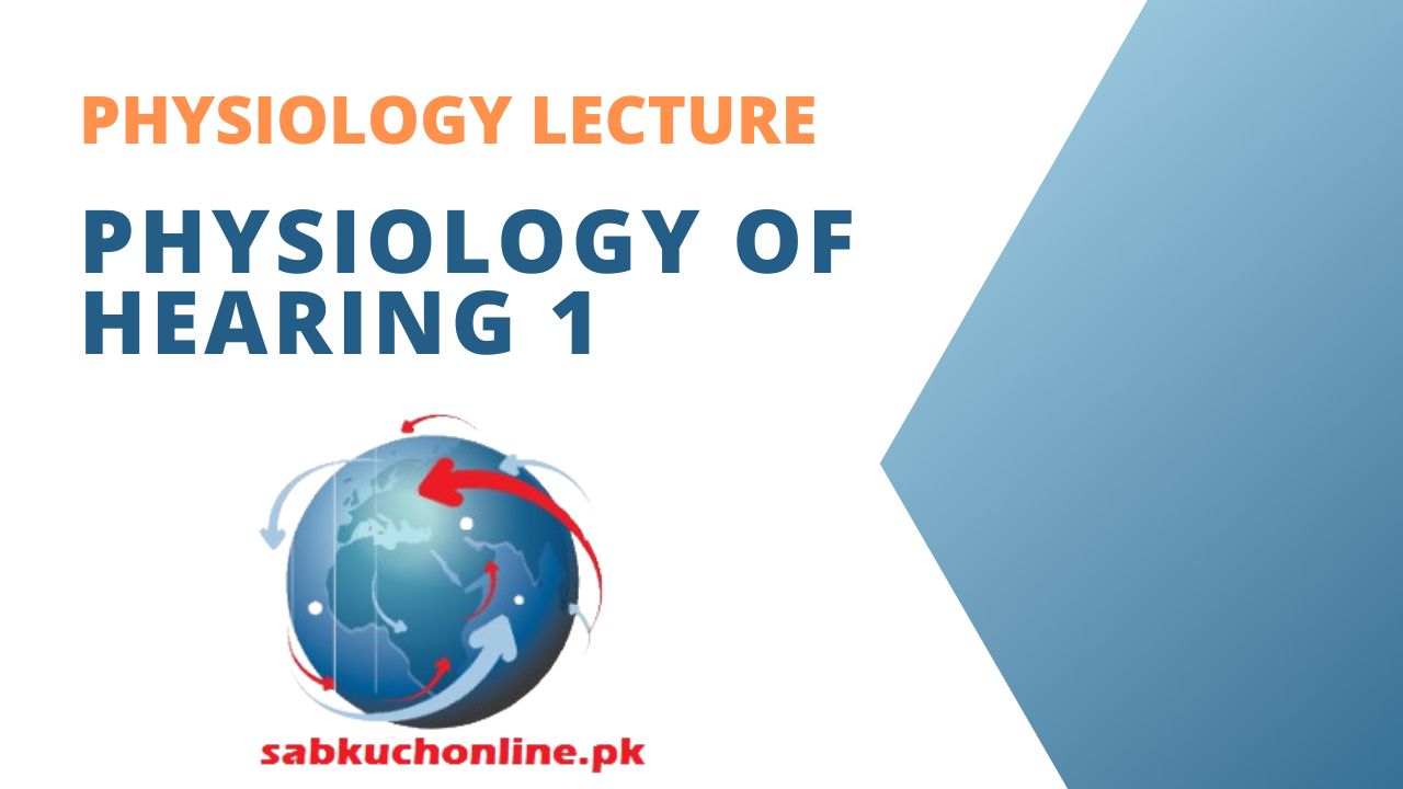 Physiology of Hearing 1 Physiology Lecture Slideshow