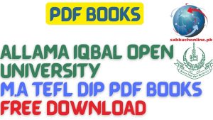Allama Iqbal Open University M.A TEFL DIP pdf books free download