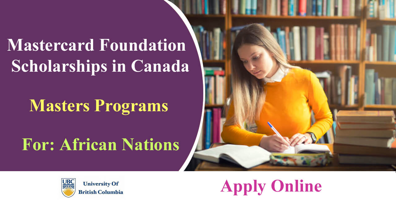 Mastercard Foundation Masters Scholarships 2024 in Canada for Africans