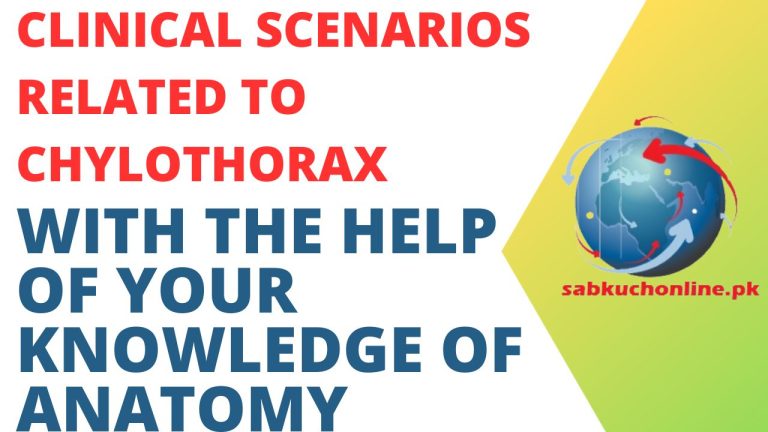 Clinical scenarios related to chylothorax with the help of your knowledge of Anatomy
