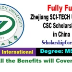 Zhejiang SCI-TECH University CSC Scholarships 2024 in China