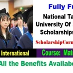 National Taiwan University Of Science Scholarships 2024 in Taiwan