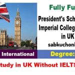 President’s PhD Scholarships 2024 Imperial College London in UK