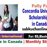 Concordia University Canada Scholarships 2024 in Canada