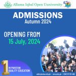 Allama Iqbal Open University Admission