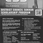 District Council Sukkur Scholarship Program