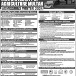 Mns University Of Agriculture Multan Admissions