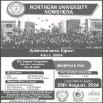 Northern University Nowshera Admissions
