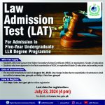 Registrations open for Law Admission Test (LAT) admission