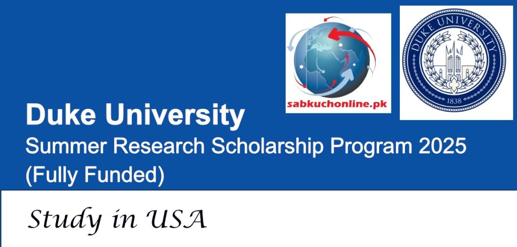 Duke University USA Summer Research Scholarship Program
