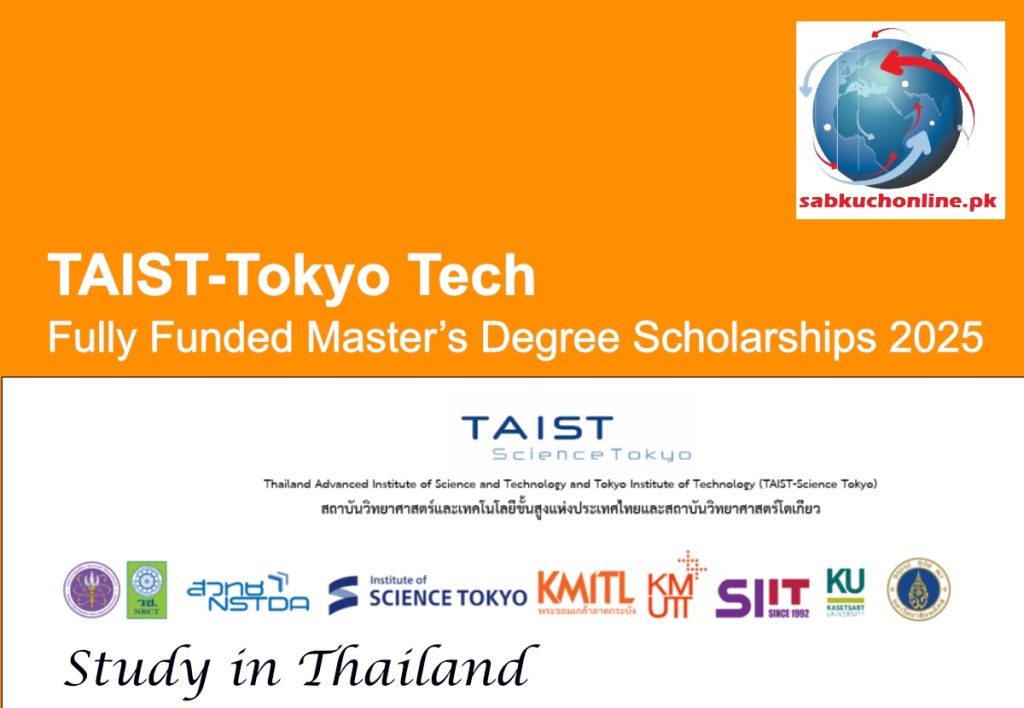 TAIST-Tokyo Tech Offers Fully Funded Master’s Degree Scholarships 2025 in Thailand