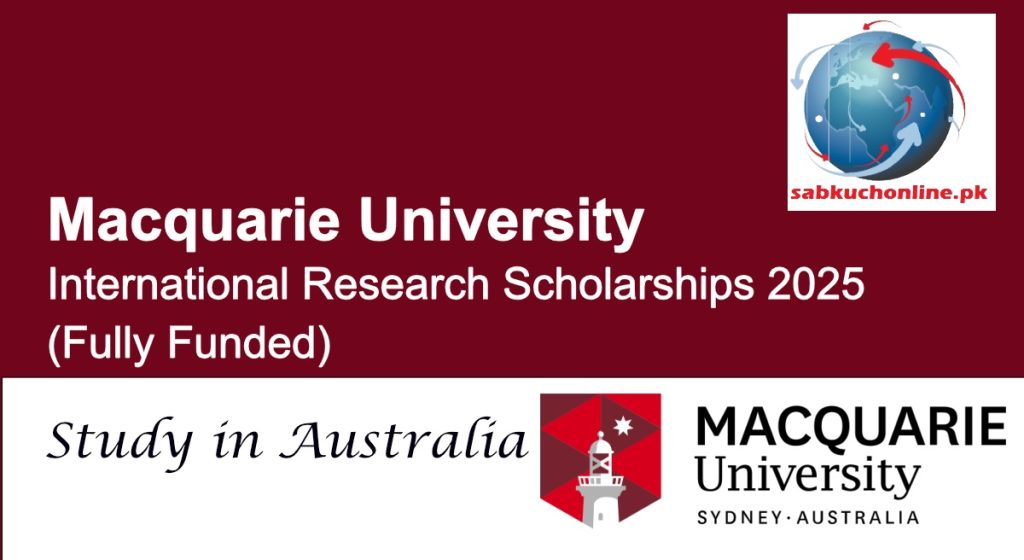 Macquarie University Australia International Research Scholarships 2025 (Fully Funded)