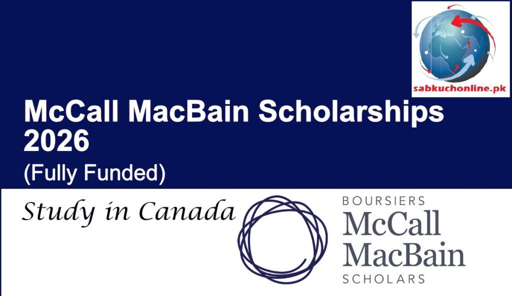 McCall MacBain Scholarships 2026, Canada (Fully Funded)