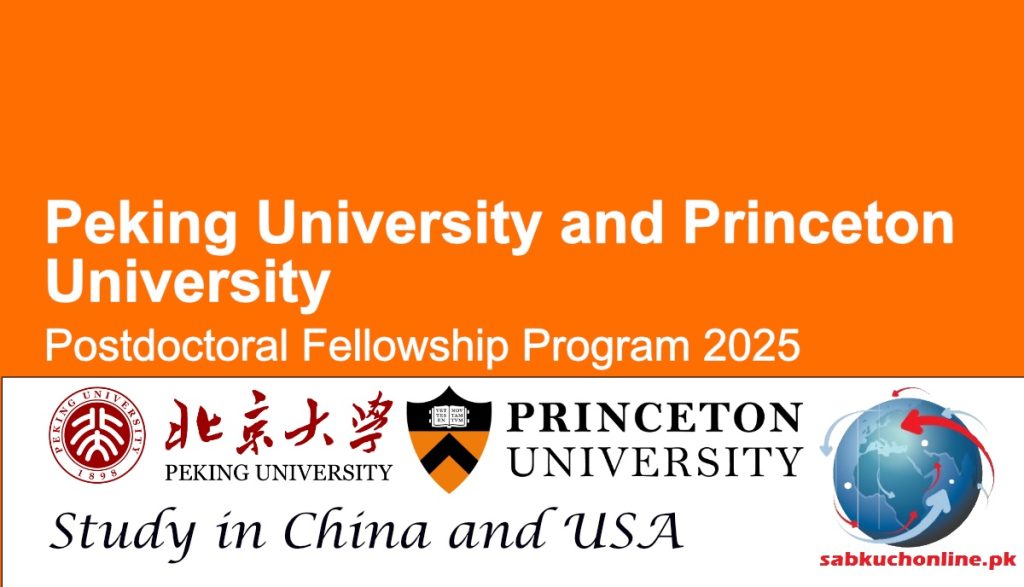Peking University China and Princeton University USA Postdoctoral Fellowship Program 2025