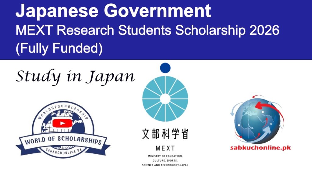 Japanese Government MEXT Research Students Scholarship 2026 (Fully Funded Graduate Study in Japan)