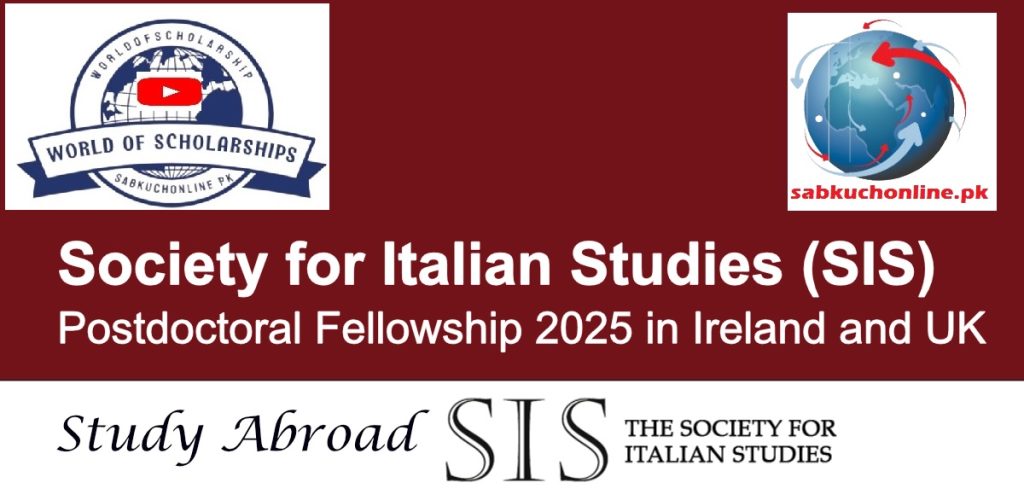 SIS Postdoctoral Fellowship 2025 in Ireland and UK