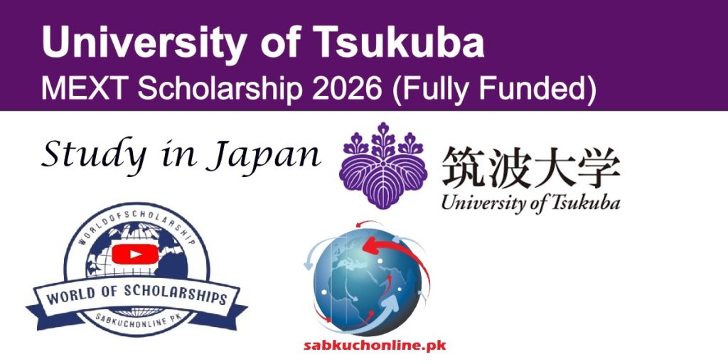 University of Tsukuba Japan MEXT Scholarship 2026 (Fully Funded)