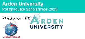 Arden University UK Postgraduate Scholarships 2025