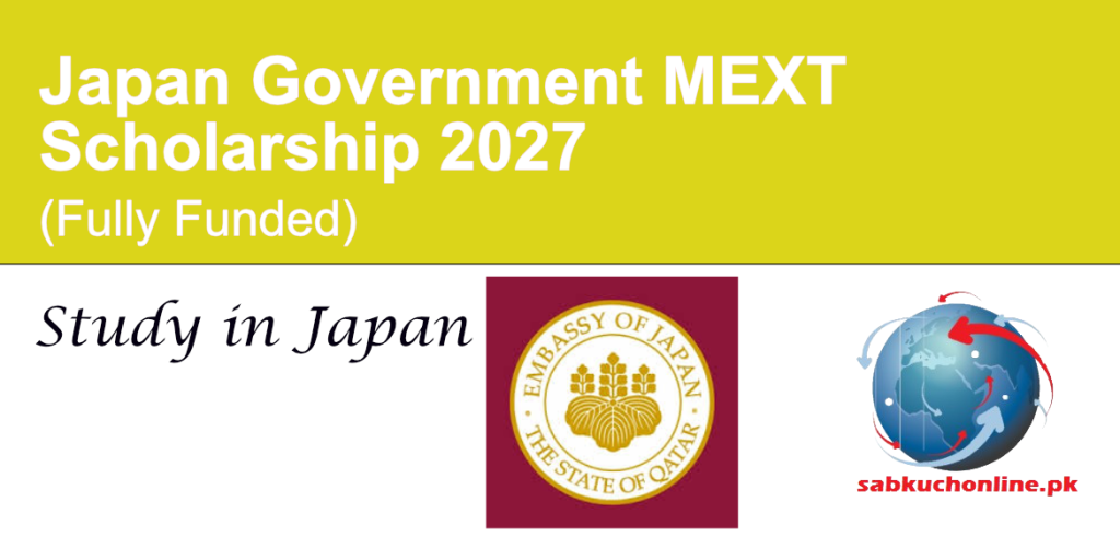 Japan Government MEXT Scholarship 2027 (Fully Funded)