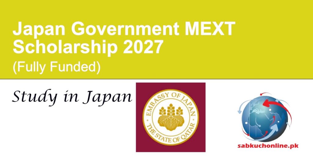 Japan Government MEXT Scholarship 2027 (Fully Funded)