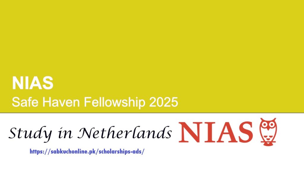 NIAS Safe Haven Fellowship 2025 in the Netherlands