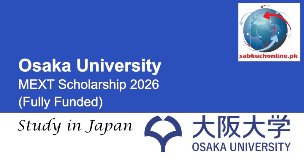 Osaka University Japan MEXT Scholarship 2026 (Fully Funded)