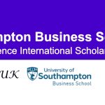 Southampton Business School UK MBA Excellence International Scholarship 2026