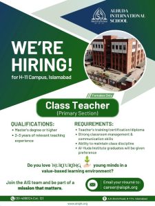 AlHuda International School jobs