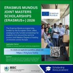 Fully Funded Erasmus Mundus Joint Masters Scholarships 2026