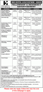 Indus Hospital Karachi Fellowship Residency Program October 2025 Apply Online PGME