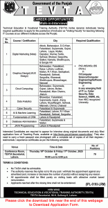 Instructor Jobs in TEVTA Punjab