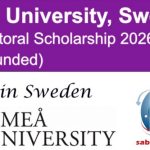 Sweden Umea University Postdoctoral Scholarship 2026 (Fully Funded)