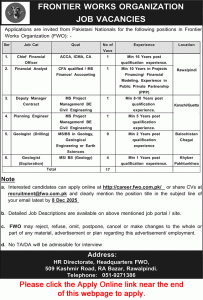 FWO Jobs November 2025 Apply Online