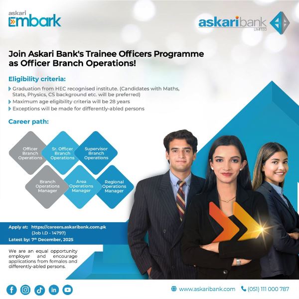 𝐀𝐬𝐤𝐚𝐫𝐢 𝐁𝐚𝐧𝐤’𝐬 𝐓𝐫𝐚𝐢𝐧𝐞𝐞 𝐎𝐟𝐟𝐢𝐜𝐞𝐫𝐬 𝐏𝐫𝐨𝐠𝐫𝐚𝐦𝐦𝐞 𝐚𝐬 𝐎𝐟𝐟𝐢𝐜𝐞𝐫 𝐁𝐫𝐚𝐧𝐜𝐡 𝐎𝐩𝐞𝐫𝐚𝐭𝐢𝐨𝐧𝐬