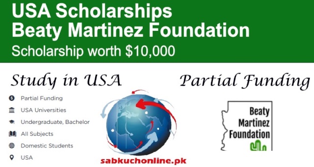 Beaty Martinez Foundation Scholarship 2026